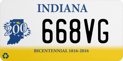 IN license plate 668VG