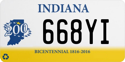IN license plate 668YI
