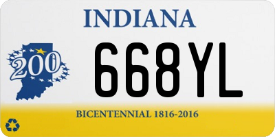 IN license plate 668YL