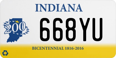 IN license plate 668YU