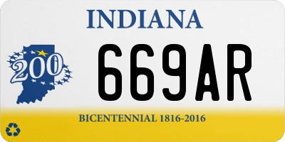 IN license plate 669AR