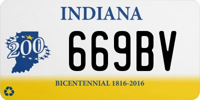 IN license plate 669BV