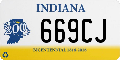 IN license plate 669CJ