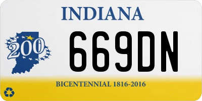 IN license plate 669DN