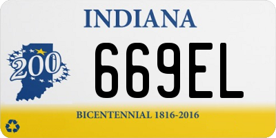 IN license plate 669EL