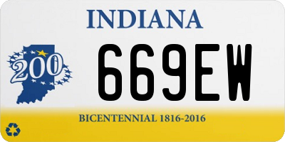 IN license plate 669EW