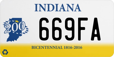 IN license plate 669FA