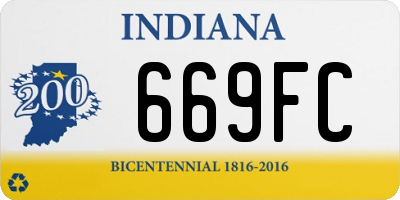 IN license plate 669FC