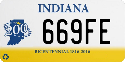 IN license plate 669FE