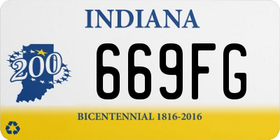 IN license plate 669FG