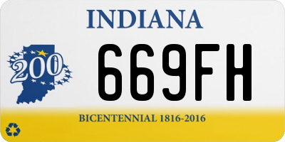 IN license plate 669FH