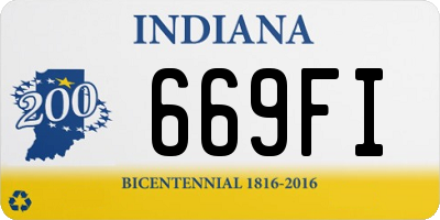 IN license plate 669FI