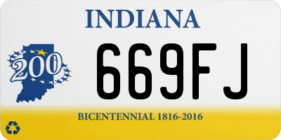 IN license plate 669FJ