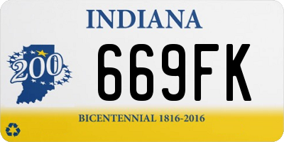 IN license plate 669FK