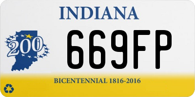 IN license plate 669FP