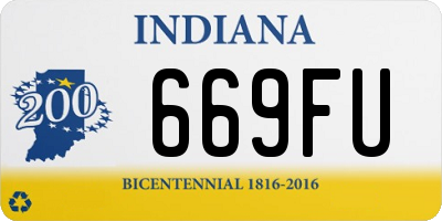 IN license plate 669FU