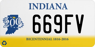 IN license plate 669FV