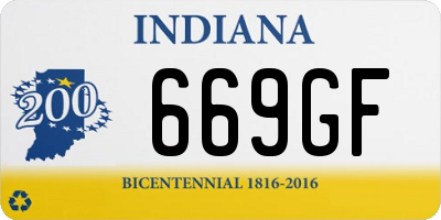 IN license plate 669GF