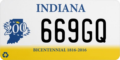 IN license plate 669GQ