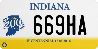 IN license plate 669HA