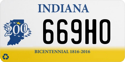IN license plate 669HO