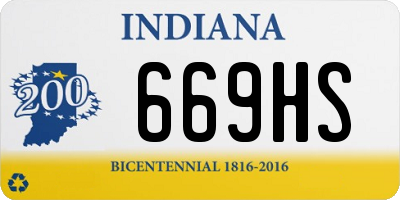 IN license plate 669HS