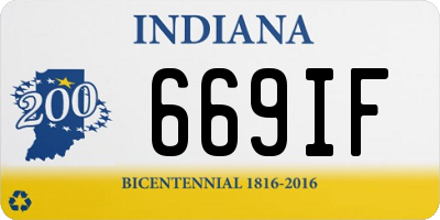 IN license plate 669IF