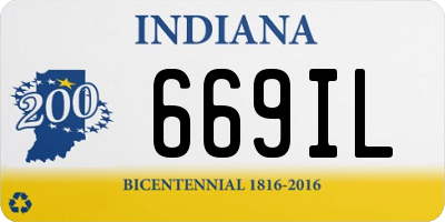 IN license plate 669IL