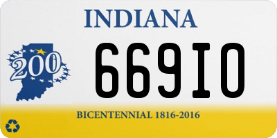 IN license plate 669IO