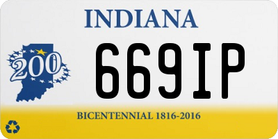 IN license plate 669IP