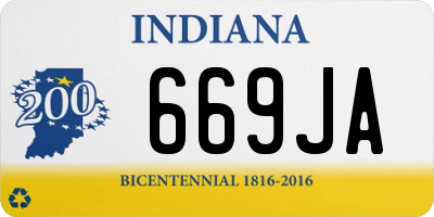 IN license plate 669JA