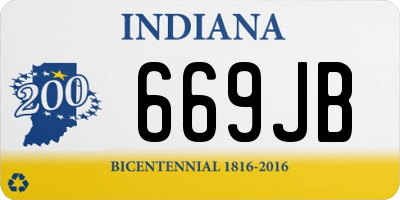 IN license plate 669JB
