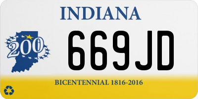 IN license plate 669JD