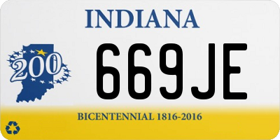 IN license plate 669JE