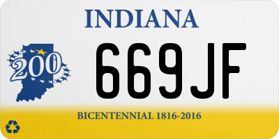 IN license plate 669JF
