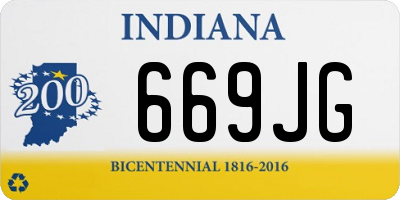 IN license plate 669JG