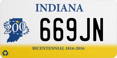 IN license plate 669JN