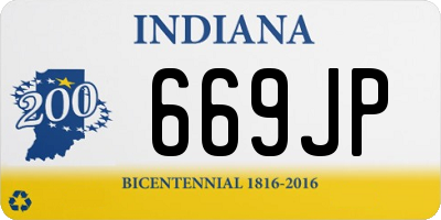 IN license plate 669JP