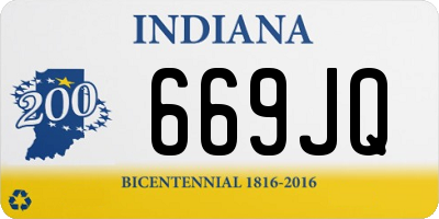 IN license plate 669JQ