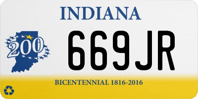 IN license plate 669JR