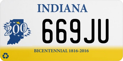 IN license plate 669JU