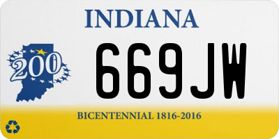 IN license plate 669JW