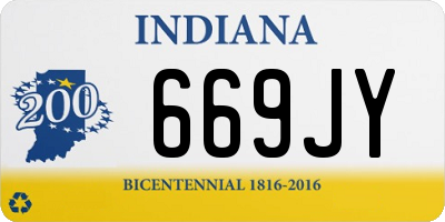 IN license plate 669JY