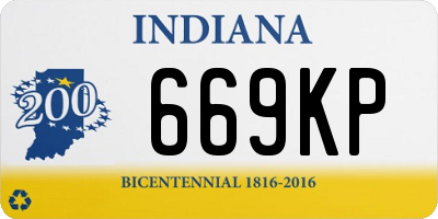 IN license plate 669KP