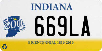 IN license plate 669LA