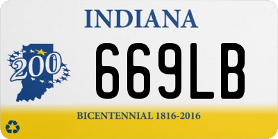 IN license plate 669LB