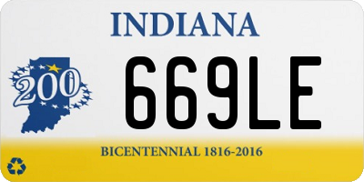 IN license plate 669LE