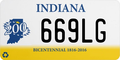 IN license plate 669LG