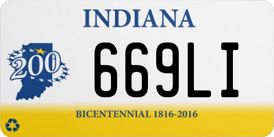 IN license plate 669LI