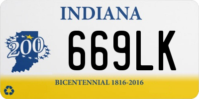 IN license plate 669LK